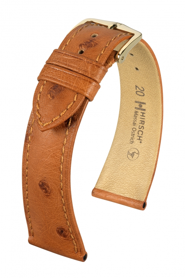 watch strap Hirsch Massai Ostrich 