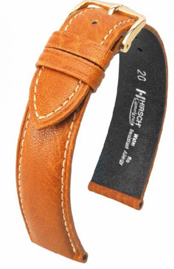 watch strap Hirsch Camelgrain